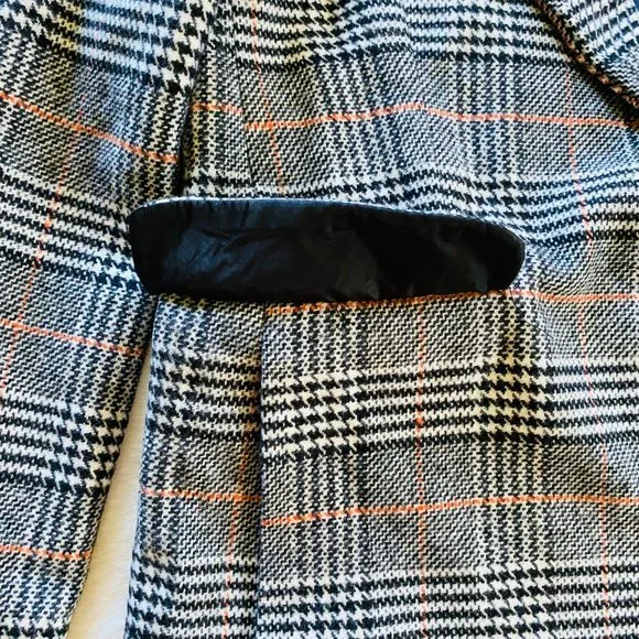 Kendall & Kylie Black & Brown Plaid Menswear-Inspired Winter Coat NWT MSRP $180 - Picture 10 of 16